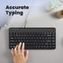Perixx PERIBOARD-409U Wired USB Mini Keyboard, Black, US English Layout...