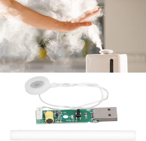 Mist Maker Humidifier,Atomization Module with Switch Control Timing Shutdown Humidifier DIY Mist Atomizer USB Board Atomization Modules 740 Holes ...