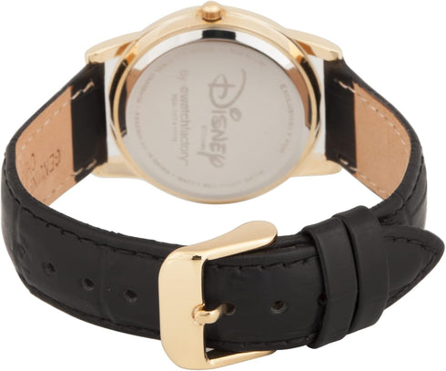 Disney Mickey Mouse Adult Classic Cardiff Articulating Hands Analog Quartz Leather Strap Watch...