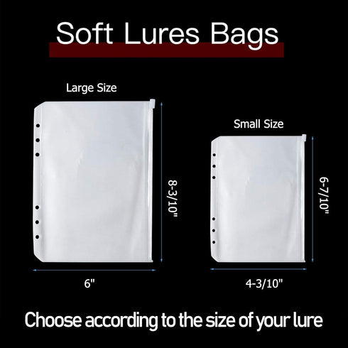 Dr.Fish Bait Binder Bags Travel Waterproof Storage Case Soft Fishing Lure Jerk Bait Fishing Sinkers Hooks Surf Fishing Rock Fishing Boat Fishing...