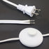 Rextin 2 pcs Light Cord with Foot Switch 1.8m / 5.9FT Lamp Cord Stripped Ends,Lamp Cord with Foot Pedal Switch and Plug Replacement for Wire DIY a...