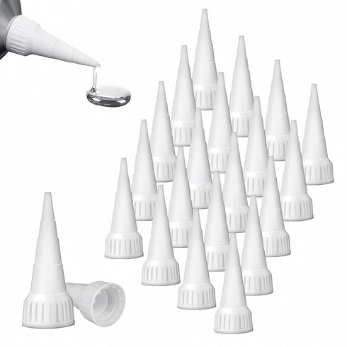 20 Pieces Snip Tip Applicator Adhesive Tube Tips Cap for E6000 Craft Glue 3.7 Ounce Adhesive Tubes, Snip Tip Applicator Cap...
