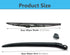 Rear Window Wiper Arm & Blade Replacement for Porsche Cayenne 2003-2010 Rear Windshield Wiper Arm & Blade, Factory OE Style Rear Window Wiper Arm ...