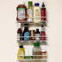Evelots 3-Tier Spice Rack-Door/Wall Mounted-Sturdy Coated Metal-Up to 18 Bottles...
