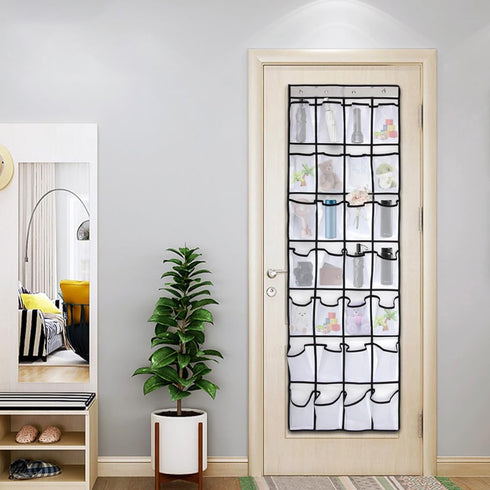 Pocket Shoe Organizer,28 Pocket Door Shoe Organizer Hanging Shoe Organizer Shoe Rack for Closet Pantry Shoe Holder for Men Sneakers, Women High He...