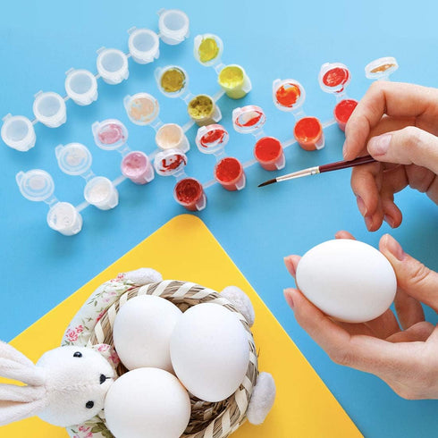 36 Empty Paint Pots with Lids, 5 ml/0.17 OZ Clear Empty Storage Paint Containers, Mini Painting Cup Arts Crafts Containers for Summer Camp Kids Cl...