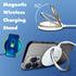 Wireless Charger with Fast Charging Capability,Compatible with iPhone and Samsung Galaxy S24, Google Pixel 8 | iPhone Charger Pad with Finger Ring...