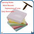qiqinyang Non-Marking Tearable Office Sticky Notes – 12 Packs of Colorful Self-Adhesive Sticky Notes, 100 Pages Per Pack, Compact 3 * 3 Size – Ide...