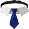 Dog Collar, Soft Polyester Dog Bow Tie with Metal Buckle for Large, Medium and Small Boys Cat Dog Tie (Medium, Blue/White)...