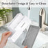 Toothbrush Holder with Anti-Slip, Bathroom Organizer Countertop Detachable for Easy Cleaning, Multifunctional Storage, Bathroom Caddy for Toothpas...