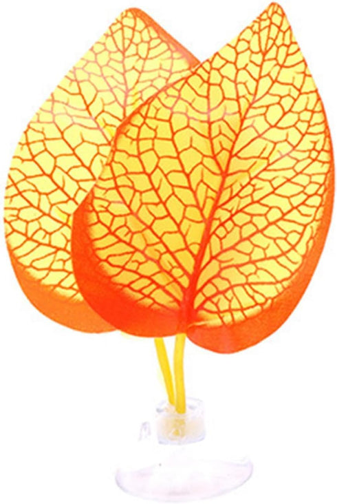 2PCS Fishtanks Decorations for Betta Resting Bed Leaf Hammock Spawning Pad for Bettas Simulation Habitats AquaticPlant Aquariums Decoration for Be...