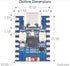ESP32-C3 Mini Development Board with Pre-Soldered Header, Based on ESP32-C3FN4 Single-Core Processor 160MHz Running Frequency, Support 2.4GHz Wi-F...