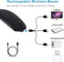Bluetooth Mouse for Laptop/iPad/iPhone/Android PC,Rechargable Quiet Slim Wireless Mice Compatible with OS/Windows/Linux/Tablet,Black...