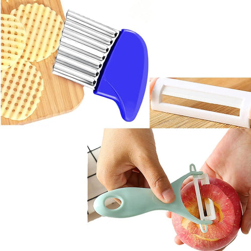 6 Pieces Kids Knife Set, Kids Safe Cooking Knives, Nylon Kids Kitchen Knife ? Crinkle Cutter, Serrated Edges Plastic Toddler Knife Kids Knives ? Y...