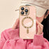 KANGHAR Magnetic Case Designed for iPhone 15 Pro Max for Women Girls Luxury Cute Plating Compatible with Magsafe iPhone Case Soft TPU Electroplate...