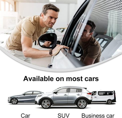2 Pcs Car Rearview Mirror Films Anti Fog Car Rainproof Films Waterproof Car Mirror Rain Protector Film Wing Mirror Rain Deflector Film for Cars Tr...
