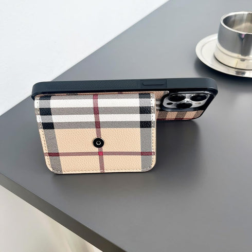 Luxury Wallet Case Compatible with iPhone 13 Pro Max Case for Women Men,Classic Checkered Style PU Leather Protective with Cash Card Holder Cover ...