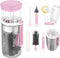 welltop Travel Bottle Cleaner Kit, Portable Baby Bottle Brush Set with Silicone Bottle Cleaning Brush, Built-in Bottle Drying Rack, Nipple Brush, ...