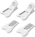 Maveek 4 Pack Child Safety Sliding Door Locks White Childproof Bathroom Patio Kitchen Shutters Closets Windows Sliding Door Lock, No Screws or Dri...