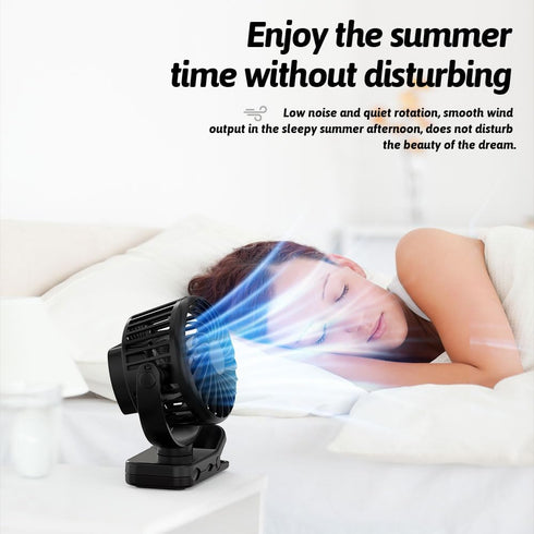 Portable Mini Clip On Fan,Desk Fan,Neck Fan,2.8 Inch Rechargeable,720 degree Rotate,3 Speed Quiet Mini Clip Fan,Small Clip on Fan Ideal For Outdoo...