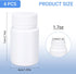Empty Plastic Pill Bottle Medicine Bottles Reagent Chemical Container with Smooth Screw Lid For Liquid Solid Powder (50cc 4pack)...