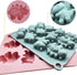2 Pack Cute Dinosaur Silicone Molds 12 Cavity 3D Dinosaur Themed Baking Mould Tray DIY Baking Tool for Chocolate Cake Dessert Candy Mousse Pastry ...