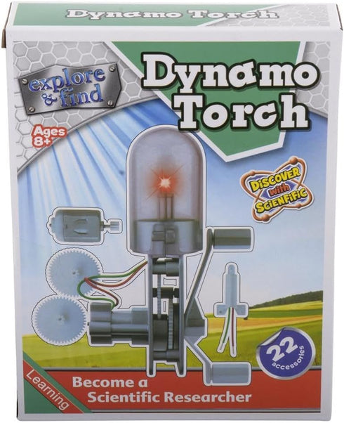 Forest & Twelfth Dynamo Science Kit, 22 Pcs DIY Hand Crank Generator Science Experiment Kit, Light Bulb Electrical Experiment Kit for Kids Aged 8+...