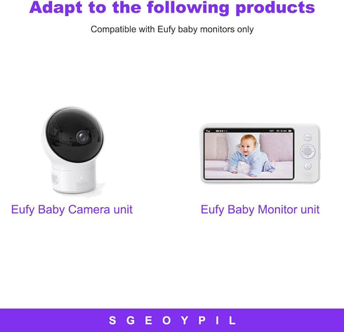 5V Baby Monitor Power Cord Compatible with Eufy Security Spaceview Video Baby Monitor with Camera Replacement Charger Power Adapter Cable...