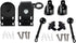 Lifepefe Bunge kit+cordless bracket+new end cover, universal replacement mounting bracket kit for outdoor/indoor sun blind (Black)...