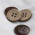 20mm Brown Natural Coconut Shell Buttons 4/5 inch 4 Holes Button Coconut Shell Buttons for Crafts Sewing Wooden Buttons for DIY Crafts 100PCS...