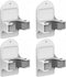 Plastic Broom Holder Wall Mount, White, 4 Count...