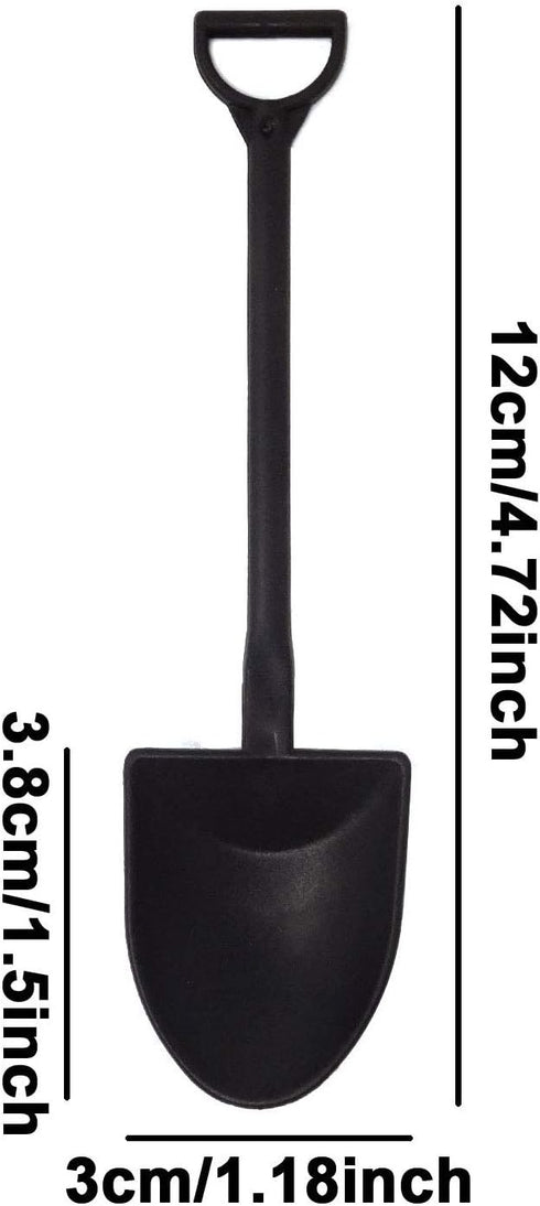 Honbay 50PCS Plastic Disposable Mini Ice Cream Dessert Spoon Shovels Pudding Yogurt Spoons for Family or Party...