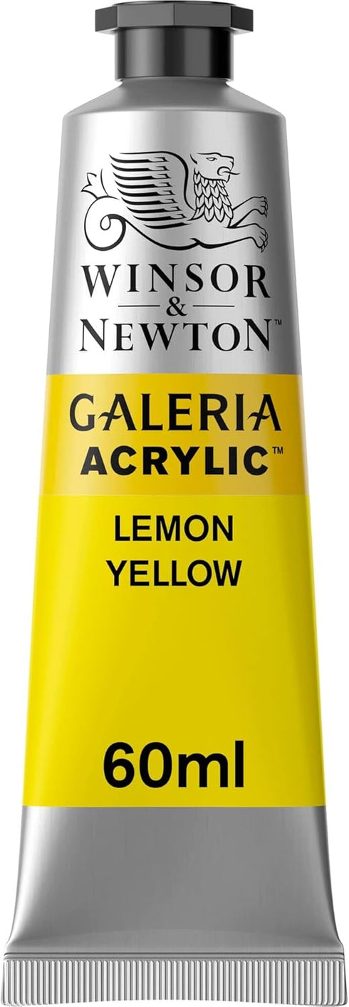 Winsor & Newton Galeria Acrylic Color, 60ml (2-oz) Tube, Lemon Yellow...