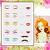FINGERINSPIRE Facial Features Stencils 11.7x8.3 inch Plastic Eyes Stencils Large Reusable Mouth Lips Pattern Stencil Nose Mustaches Craft Painting...