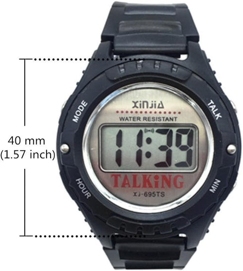 Spanish Talking Watch for The Blind and Elderly Digital Sport Wrist Watch...