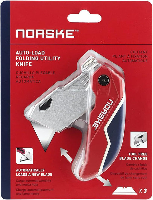 Norske Tools NMCP076 Auto Loading Folding Utility Knife...