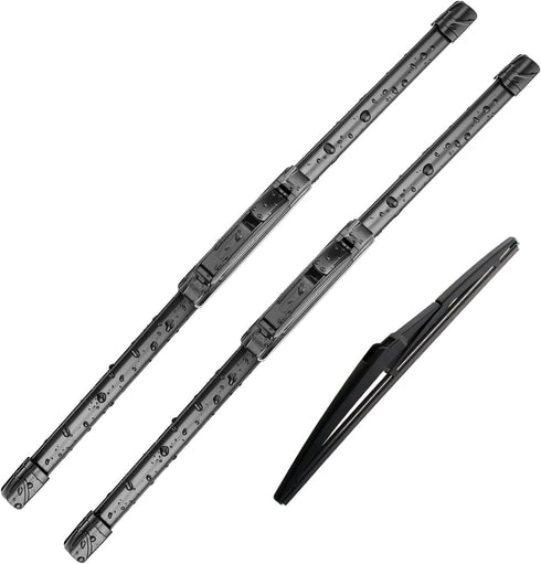 3 wipers Replacement for Toyota Venza 2009-2015, Windshield Wiper Blades Original Equipment Replacement - 26"/22"/12" (Set of 3) U/J HOOK...