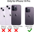 Annymall for iPhone 14 Pro Case with 2 Screen Protector, Heavy Duty Drop Protection Shockproof Full Body 3-Layer Military Rugged Durable Protectiv...