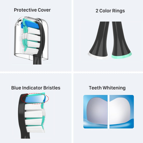 Replacement Toothbrush Heads for Philips Sonicare Replacement Heads, Brush Head Compatible with Phillips Sonicare Electric Toothbrushes C2, for Ph...