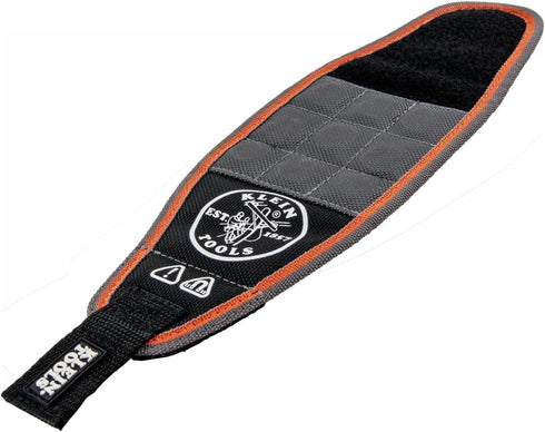 Klein Tools 55895 Magnetic Wristband, Tradesman Pro Tool Wristband Holds Wire Connectors, Screws, Nails, Drill Bits, With Breathable Mesh...