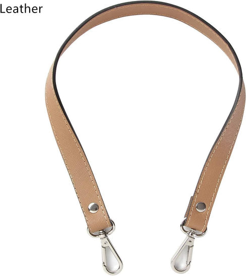 ESUPPORT Purse Straps Replacement Leather Handbags Shoulder Bag Wallet DIY 23.62 Inch Long Silver Metal Buckle...