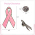TANG SONG 50PCS 0.9''x1.57'' Breast Cancer Awareness Lapel Pins Pink Ribbon Pins Hope Ribbon Lapel Pins for Charity Recognition, Public Event, Fun...