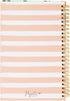 Blank Recipe Book to Write Your Own Recipes, 120 Pages, 8 Sections, Floral and Orange Theme, Laminated Hardcover (5.5 x 8.5 In)...