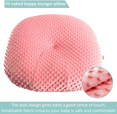 OWLOWLA Newborn Lounger Cover,Minky Removable Slipcover Fits Newborn Lounger for Baby Boy Girl(Coral)...