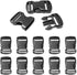 10 Pack Plastic 3/4" Side Release Buckle Dual Adjustable Outdoor Camping Tactical Backpack Belt Strap Webbing Bag Hardware Accessories 3/4" Dual R...