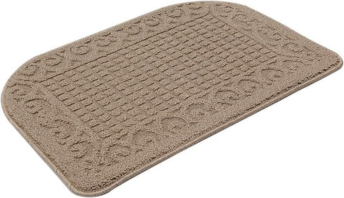 COSY HOMEER 27X18 Inch Anti Fatigue Kitchen Rug Mats are Made of 100% Polypropylene Half Round Rug Cushion Specialized in Anti Slippery and Machin...