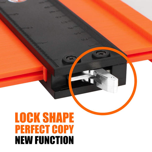 Saker Contour Gauge (10 Inch Lock) Profile Tool-Adjustable Lock Tool for Men Dad Him Boyfriend Husband-Precisely Copy Irregular Shape Duplicator-W...