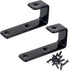8 Pack Bunk Bed Ladder Hooks, Inside Width 1" Vinyl Coated Iron Heavy Duty Hook Brackets for Bed Decoration Tool with 2 Size Mounting Screws, 2.75...