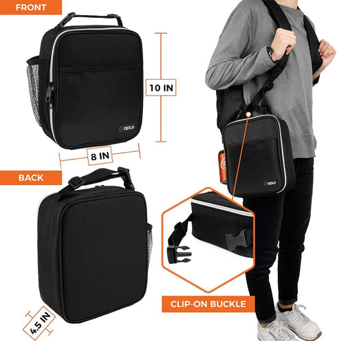opux Premium Insulated Lunch Box, Soft School Lunch Bag for Kids Boys Girls, Leakproof Small Lunch Pail Men Women Work, Reusable Compact Cooler To...