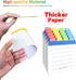 Index Cards Guide Dividers 4x6 inches, the Blank Index Cards Guide, 1/4 Cut Tabbed Note Cards, File and Recipe Guides, 400gsm Paper, Assorted Colo...